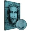 Artgeist Paveikslas - Shroud of Turin in Turqoise (1 Part) Vertical