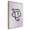 Artgeist Paveikslas - Sidabrinis Intricacies - Fluid Metallic Figure on a Gradient Background