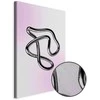 Artgeist Paveikslas - Sidabrinis Intricacies - Fluid Metallic Figure on a Gradient Background
