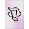 Artgeist Paveikslas - Sidabrinis Intricacies - Fluid Metallic Figure on a Gradient Background