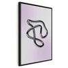 Artgeist Paveikslas - Sidabrinis Intricacies - Fluid Metallic Figure on a Gradient Background