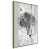Artgeist Paveikslas - Sidabrinis Tree (1 Part) Vertical