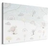 Artgeist Paveikslas - Sky with Balloons - Balloons in Subdued Colors Flying in the Sky Among Clouds Rainbows and Stars