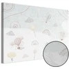 Artgeist Paveikslas - Sky with Balloons - Balloons in Subdued Colors Flying in the Sky Among Clouds Rainbows and Stars