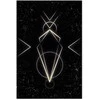 Artgeist Paveikslas - Symmetry of Shapes (1-part) - Graphic Motif in Juodas Shade