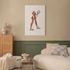 Artgeist Paveikslas - Tennis Player With a Racket on a Light Background - Illustration