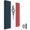 Artgeist Paveikslas - Torch Against the Backdrop of the French Flag
