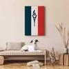 Artgeist Paveikslas - Torch Against the Backdrop of the French Flag