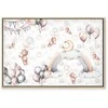 Artgeist Paveikslas - Toy Bears with Balloons - Flying Plush Bears Among Balloons Clouds and Rainbows in Subtle Pastel Hues