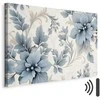 Artgeist Paveikslas - Turquoise Flowers in Retro Ambience Floristic Ornaments