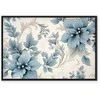 Artgeist Paveikslas - Turquoise Flowers in Retro Ambience Floristic Ornaments