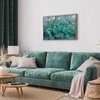 Artgeist Paveikslas - Turquoise Leaves (1 Part) Wide