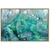 Artgeist Paveikslas - Turquoise Leaves (1 Part) Wide