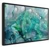 Artgeist Paveikslas - Turquoise Leaves (1 Part) Wide