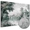Artgeist Paveikslas - View of the Park and Lake Retro Vintage Landscape in Greens