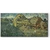 Artgeist Paveikslas - Vincent Van Gogh – Field with Wheat Stacks