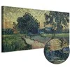Artgeist Paveikslas - Vincent Van Gogh – Landscape with the Chateau of Auvers at Sunset