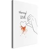 Artgeist Paveikslas - Warning! Love (1 Part) Vertical