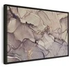 Artgeist Paveikslas - Watercolour abstraction - powder pink marble with auksinis accents