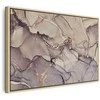 Artgeist Paveikslas - Watercolour abstraction - powder pink marble with auksinis accents