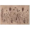 Artgeist Paveikslas - Wildflowers – juodas plants on lime-wash background