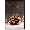 Artgeist Paveikslas - Winter Pine Cone (1 Part) Vertical