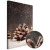 Artgeist Paveikslas - Winter Pine Cone (1 Part) Vertical