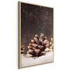 Artgeist Paveikslas - Winter Pine Cone (1 Part) Vertical
