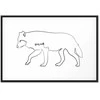 Artgeist Paveikslas - Wolf (1 Part) Wide