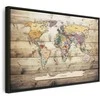 Artgeist Paveikslas - World Map: Colourful Continents