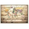 Artgeist Paveikslas - World Map: Colourful Continents