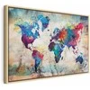Artgeist Paveikslas - World Map: Colourful Madness