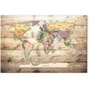 Artgeist Paveikslas - World Map: Colourful Continents