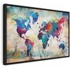 Artgeist Paveikslas - World Map: Colourful Madness