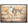 Artgeist Paveikslas - World Map: Colourful Continents