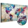 Artgeist Paveikslas - World Map: Cracked Wall