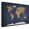 Artgeist Paveikslas - World Map: Ink Oceans