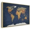 Artgeist Paveikslas - World Map: Ink Oceans