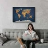 Artgeist Paveikslas - World Map: Ink Oceans