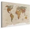 Artgeist Paveikslas - World Map: rusvai gelsvas Chic