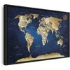 Artgeist Paveikslas - World Map: The Dark Mėlyna Depths