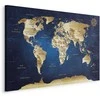 Artgeist Paveikslas - World Map: The Dark Mėlyna Depths