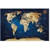 Artgeist Paveikslas - World Map: The Dark Mėlyna Depths