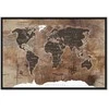 Artgeist Paveikslas - World Map: Wooden Mosaic