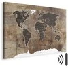 Artgeist Paveikslas - World Map: Wooden Mosaic