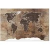 Artgeist Paveikslas - World Map: Wooden Mosaic