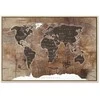 Artgeist Paveikslas - World Map: Wooden Mosaic