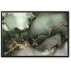 Artgeist Paveikslas - Žalias watercolour - abstraction inspired by the structure of marble
