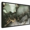 Artgeist Paveikslas - Žalias watercolour - abstraction inspired by the structure of marble