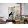 Artgeist Pertvara - Birds from an old engraving - vintage-style illustration depicting a heron and a crane